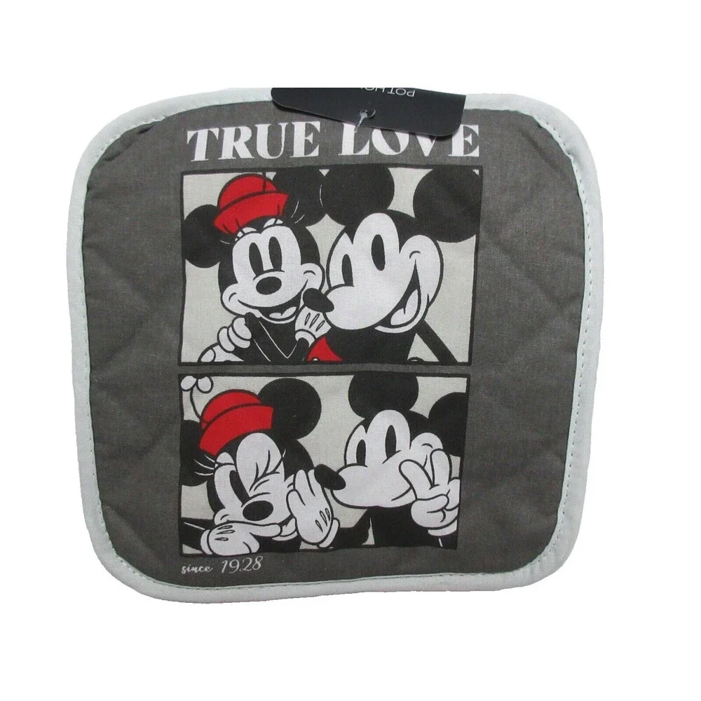 Disney Mickey Mouse 2 Pack Oven Mitt & Pot Holder Set NEw